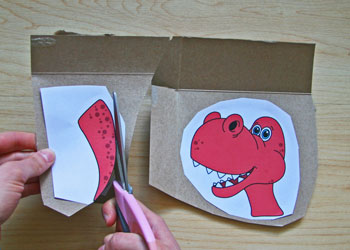 baby dinosaur paper plate craft
