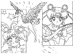 sailor mini moon coloring book