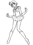 sailor mars coloring page