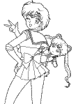 sailor mars coloring page