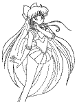 sailor venus coloring page