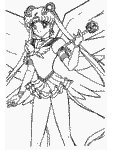 sailor moon coloring book page