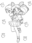 sailor mini moon coloring book