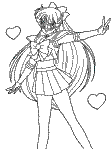 sailor venus coloring page