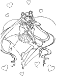 sailor moon coloring book page