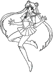 sailor moon coloring book page
