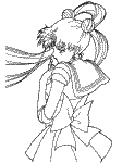 sailor moon coloring book page
