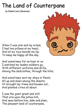 land of counterpane poem