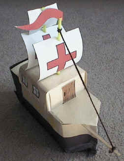 Milk Carton Spanish Galleon