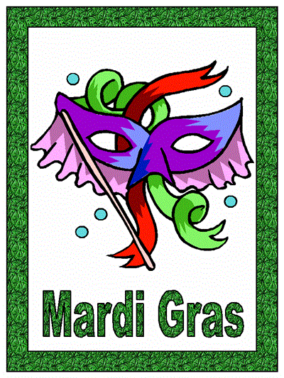 Mardi Gras coloring page