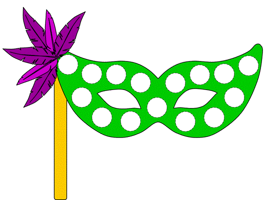 Mardi Gras Bingo Dauber Art