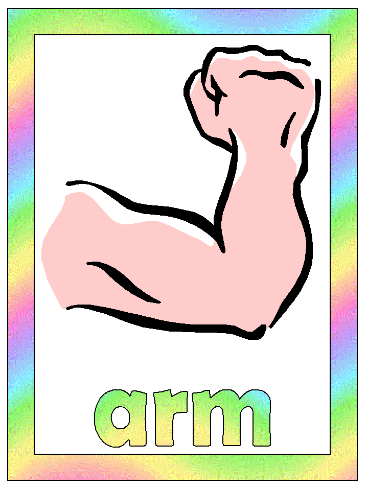 arm coloring page