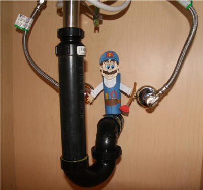 Plumber toilet paper roll craft