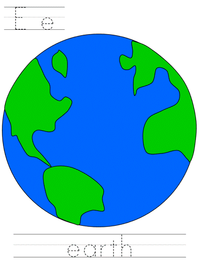 earth day tracer pages