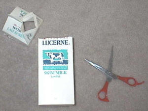 cut milk carton
