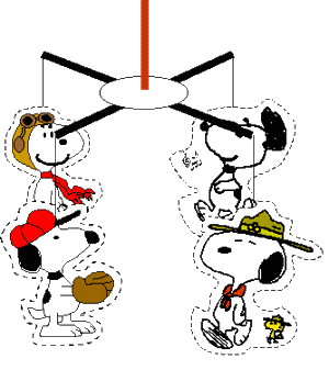 snoopy mobile craft