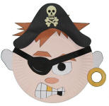 Pirate Paper Plate Craft or Mask