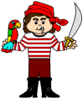 paper doll pirate