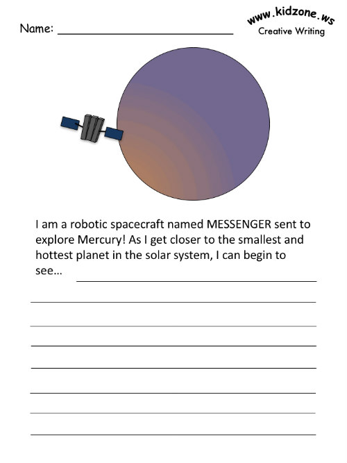 Mercury writing prompt