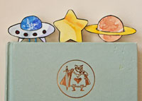 Night Sky Paper Clip Bookmarks