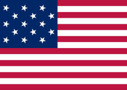 US flag from 1795