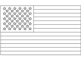 flag day coloring page