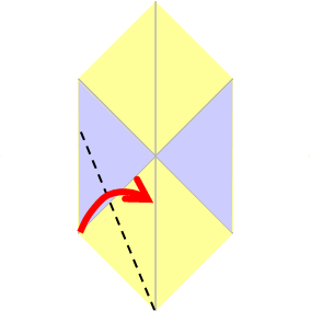 fold left side to center line