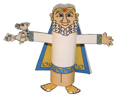 King Minos Toilet Paper Roll Craft