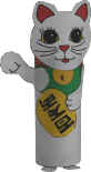 Maneki Neko Toilet Paper Roll Craft