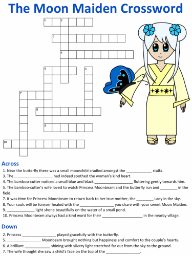 The Moon Maiden crossword puzzle