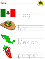 picture clue tracer worksheets