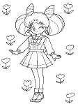 sailor mini moon coloring book