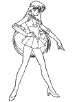 sailor mars coloring page