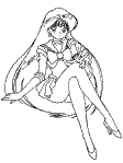 sailor mars coloring page