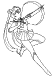 sailor moon coloring book page