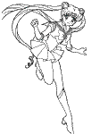 sailor moon coloring book page