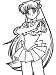 sailor venus coloring page