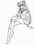 sailor moon coloring book page