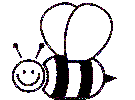 bee coloring page