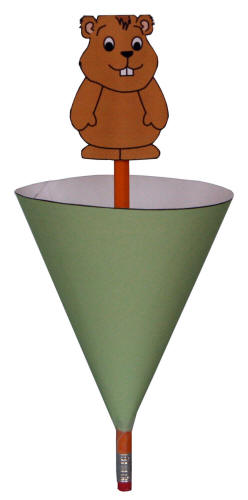 Peeking Groundhog Puppet