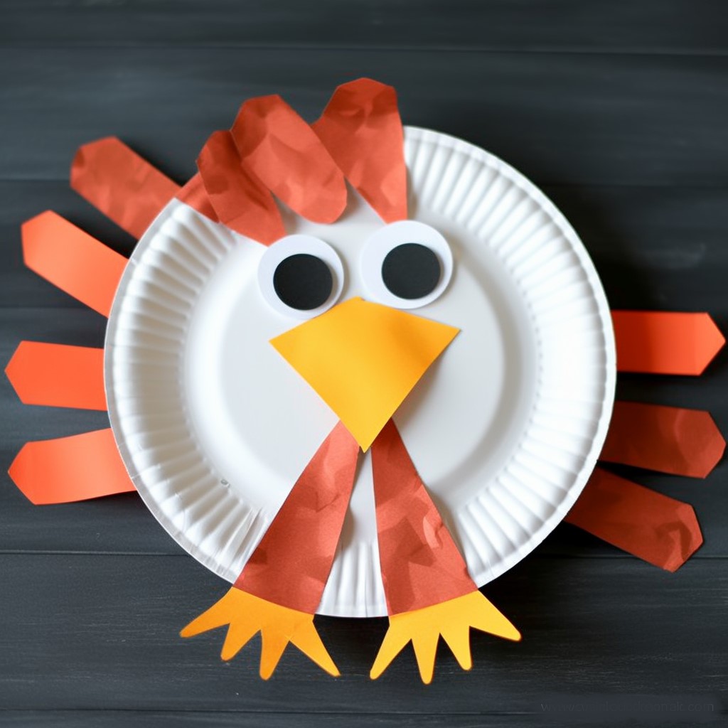 Paper Plate Chicken Craft