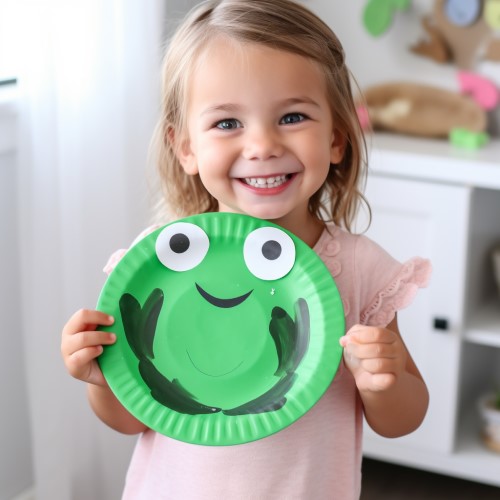 Paper Plate Frog Craft