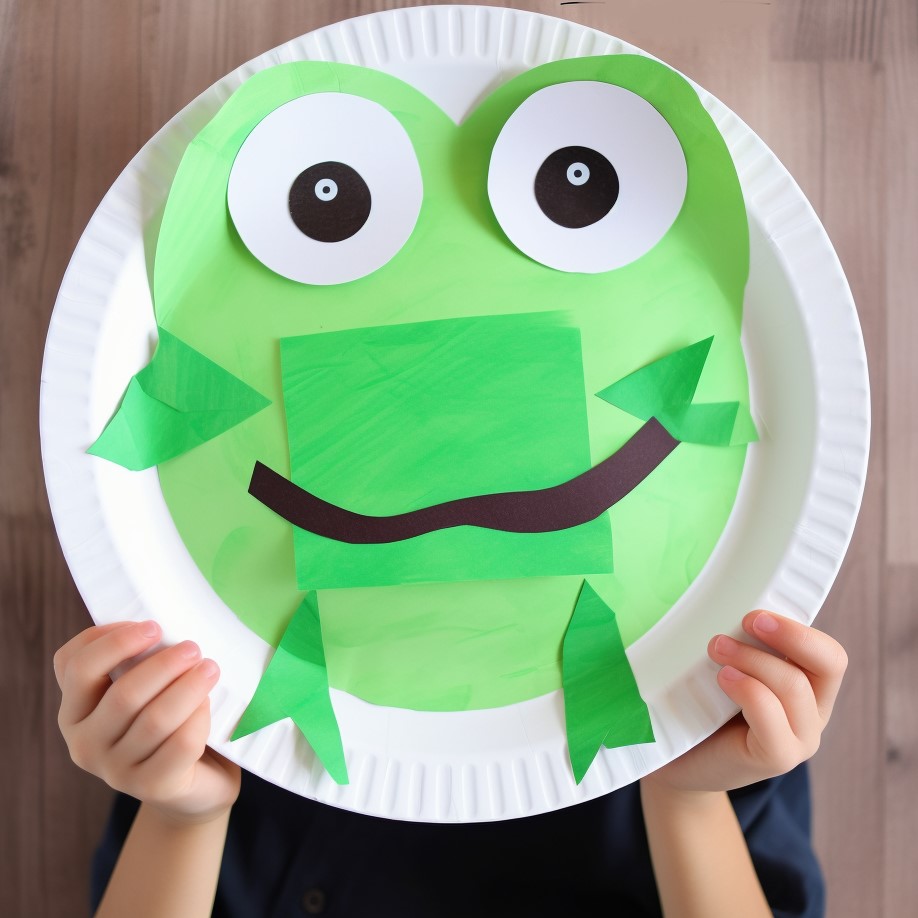 Paper Plate Frog Craft