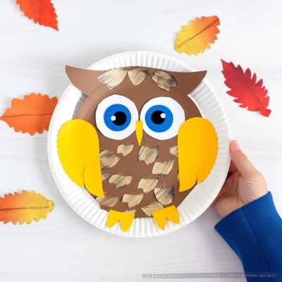 Paper Plate Owl Craft