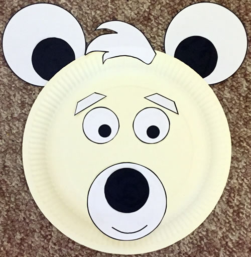 Paper Plate Polar Bear Craft