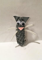 pine cone cat craft