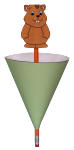 Groundhog Peeking Puppet