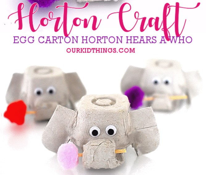 Egg carton elephants
