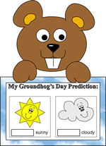 groundhog paper craft