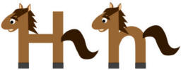 letter h horses